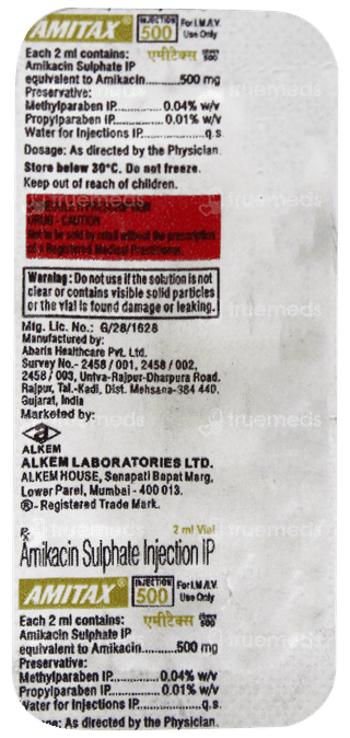 Amitax 500 Injection 2Ml